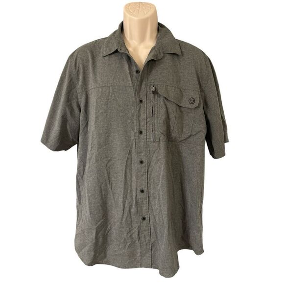 Wrangler Shirt Men's ATG Gray Mesh Hiker Vented All Terrain Gear Size Large - Picture 1 of 8